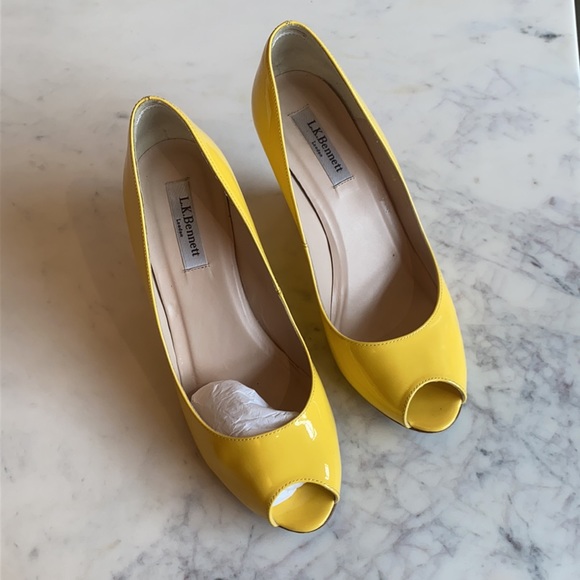 L.K Bennett London Estela Lemon Patent 39 - Picture 3 of 8